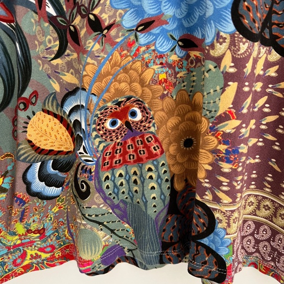 Johnny Was Madison Favorite 3/4 Sleeve V-Neck Swing Tee Shirt Size XS - Picture 6 of 9